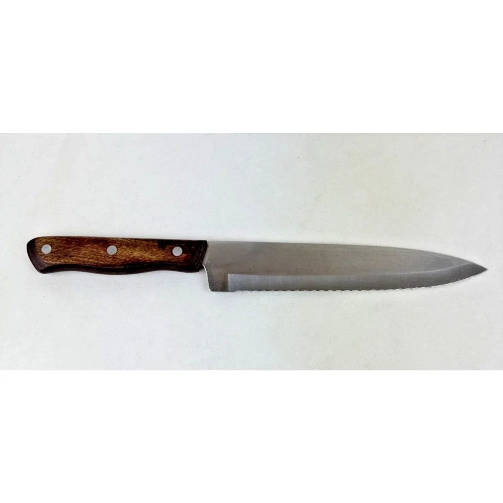 Hanford Forge Knife Serrated Wood Handle 8
